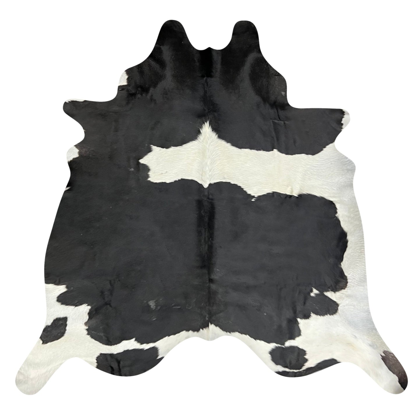 Natural Brazilian Cowhide Rug -  Espresso & Ivory