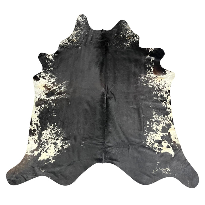 Natural Brazilian Cowhide Rug -  Espresso & Ivory