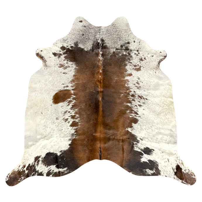 Natural Brazilian Cowhide Rug -  Mocha & Ivory