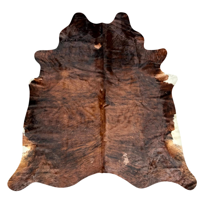 Natural Brazilian Cowhide Rug -  Mocha, Espresso & Ivory