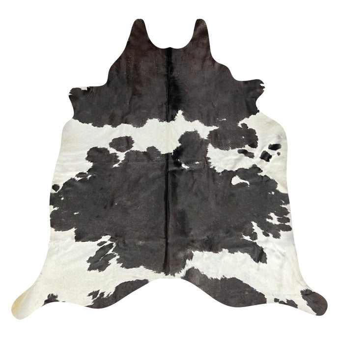 Natural Brazilian Cowhide Rug -  Espresso & Ivory