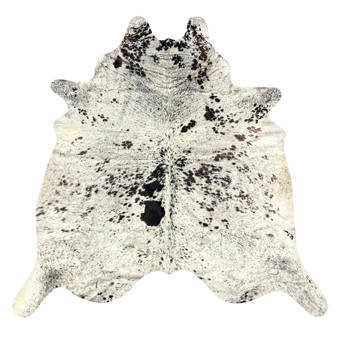 Natural Brazilian Cowhide Rug -  Espresso & Ivory