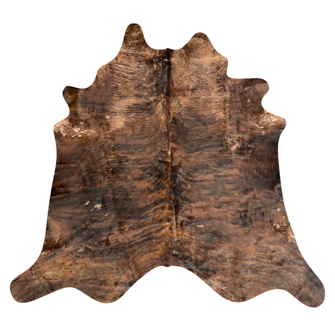 Natural Brazilian Cowhide Rug -  Mocha, Espresso & Ivory