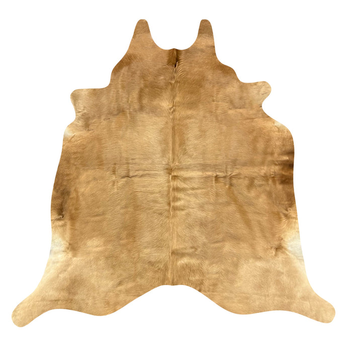 Natural Brazilian Cowhide Rug -  Caramel & Ivory