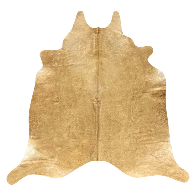 Natural Brazilian Cowhide Rug -  Caramel & Ivory