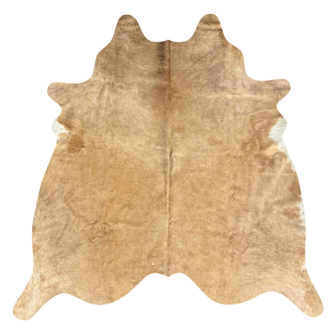 Natural Brazilian Cowhide Rug -  Caramel & Ivory