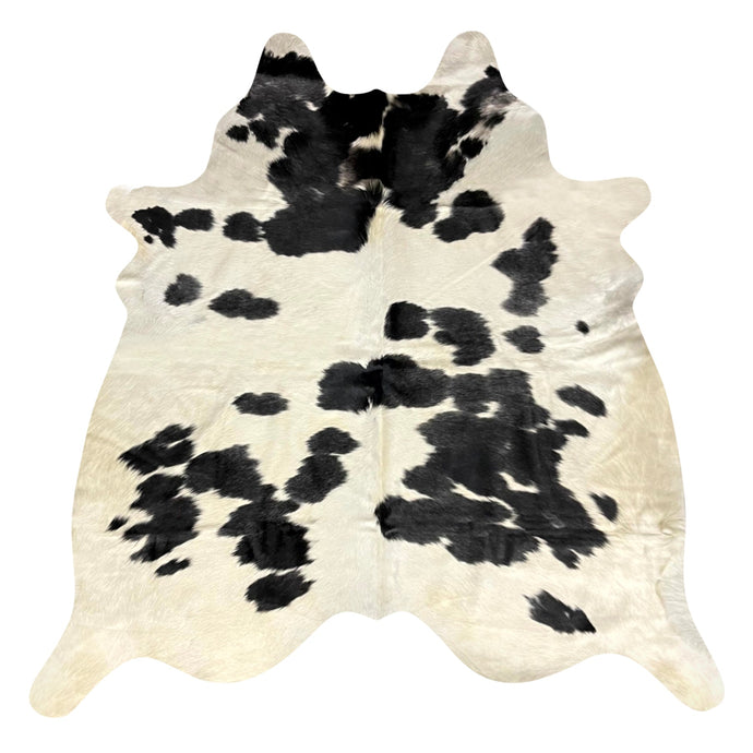 Natural Brazilian Cowhide Rug -  Espresso & Ivory