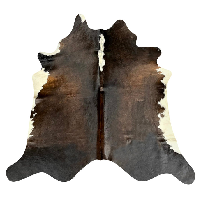 Natural Brazilian Cowhide Rug -  Mocha, Espresso & Ivory