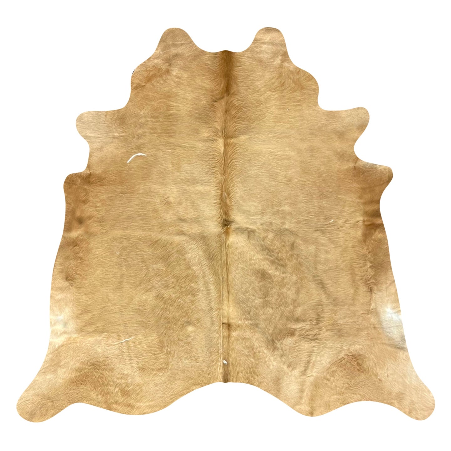 Natural Brazilian Cowhide Rug -  Caramel & Ivory