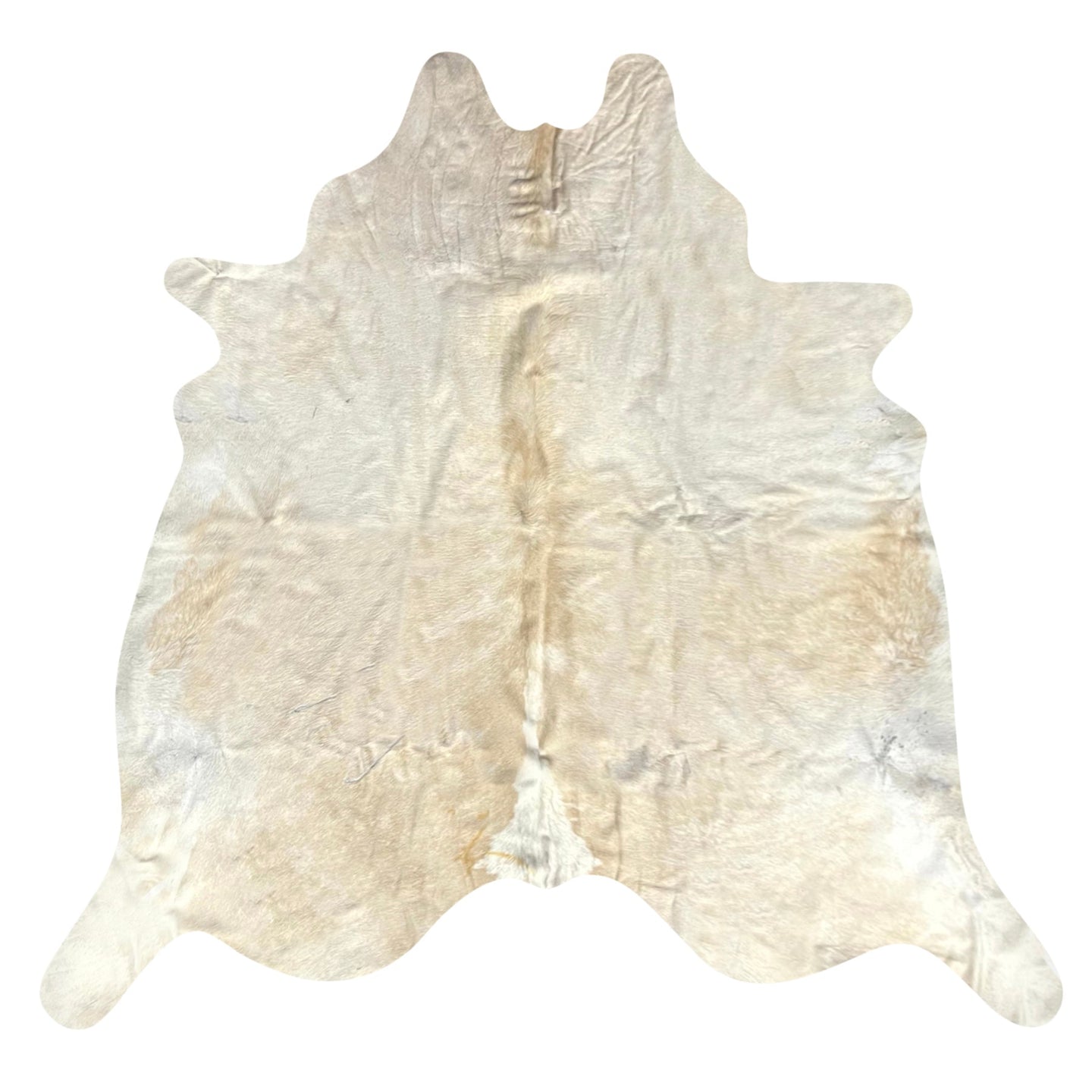 Natural Brazilian Cowhide Rug -  Beige & Ivory