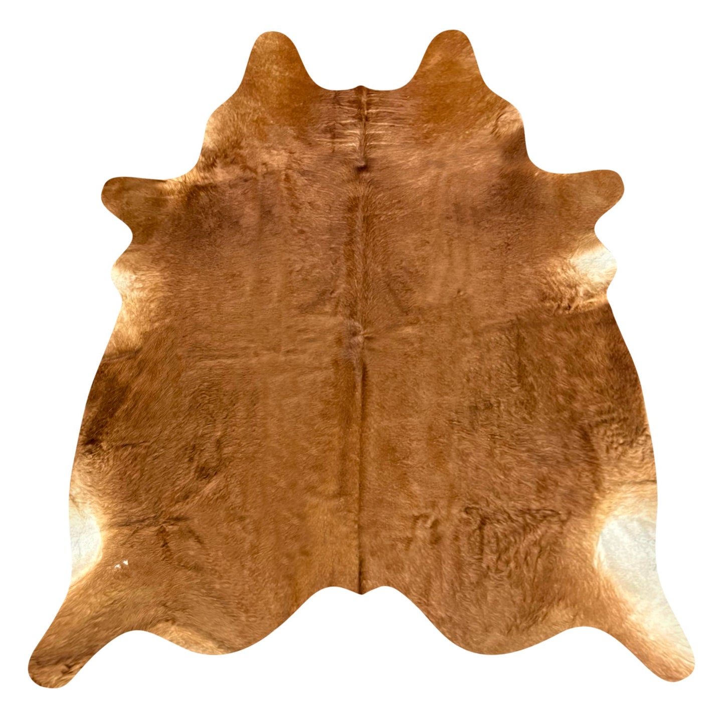 Natural Brazilian Cowhide Rug -  Mocha & Ivory