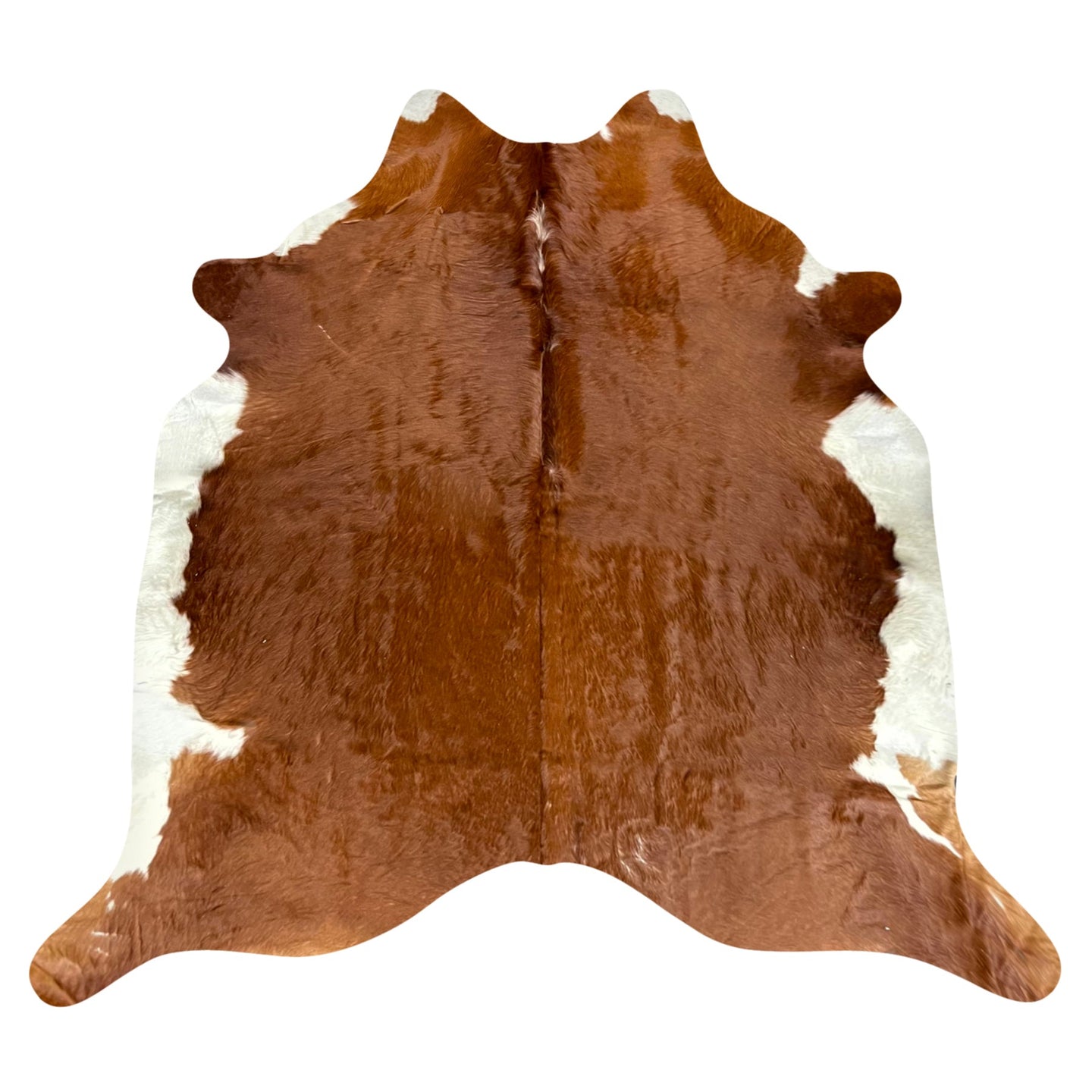 Natural Brazilian Cowhide Rug -  Mocha & Ivory