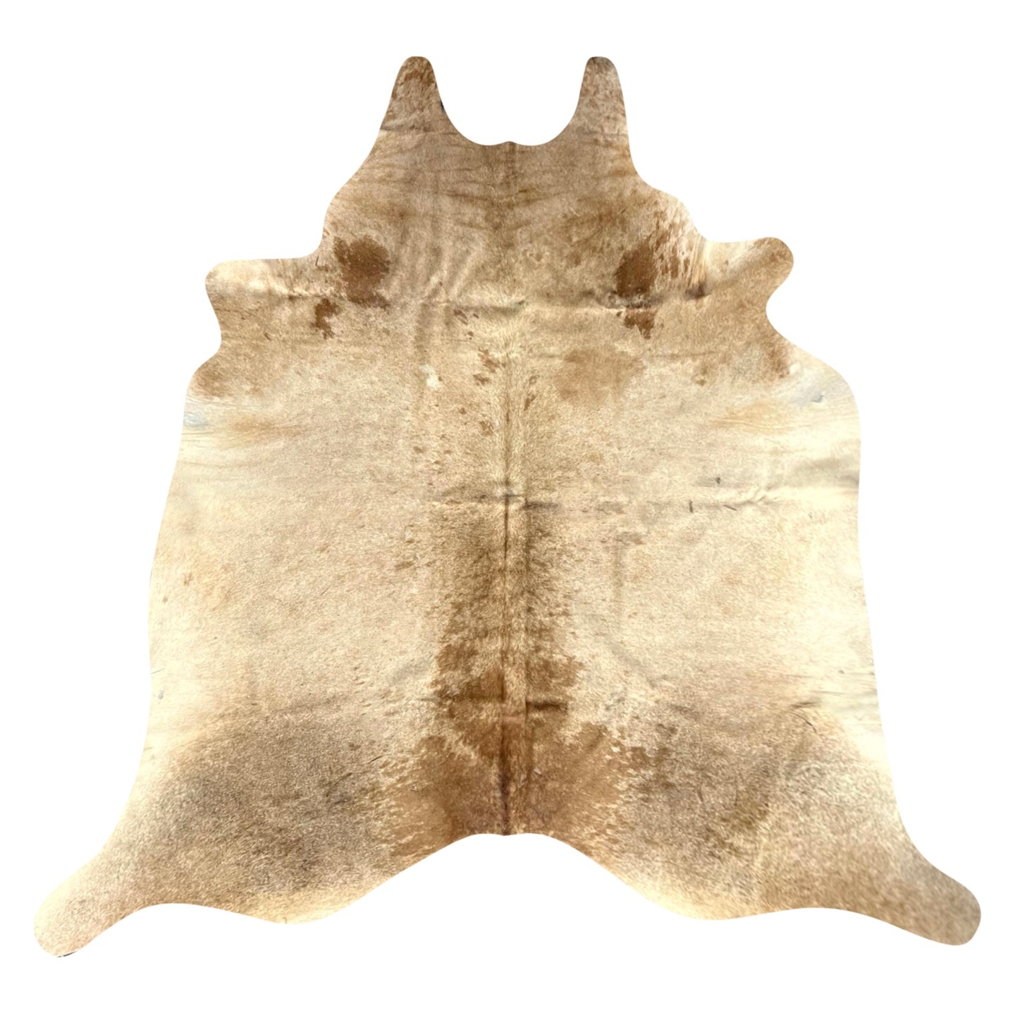 Natural Brazilian Cowhide Rug -  Beige, Caramel & Ivory