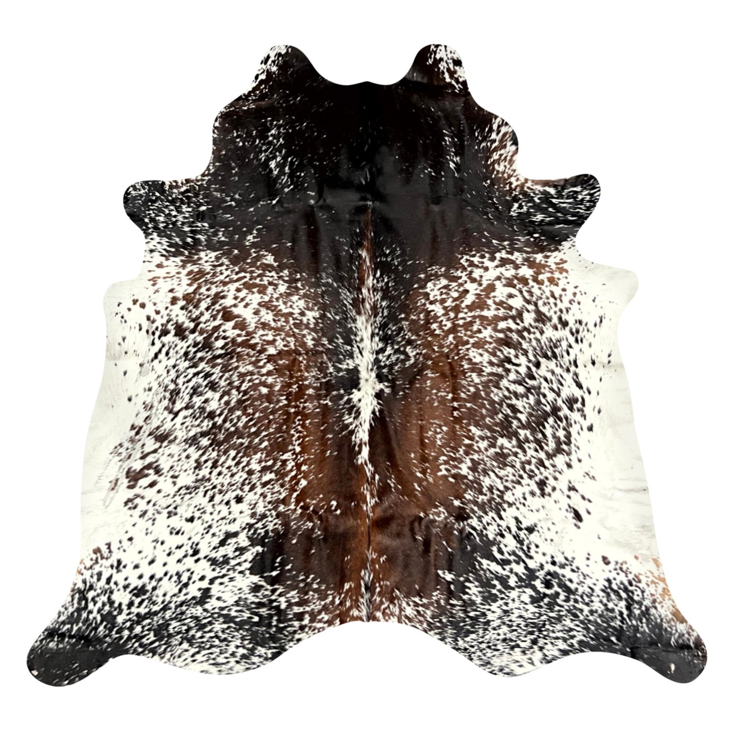 Natural Brazilian Cowhide Rug -  Espresso, Mocha & Ivory