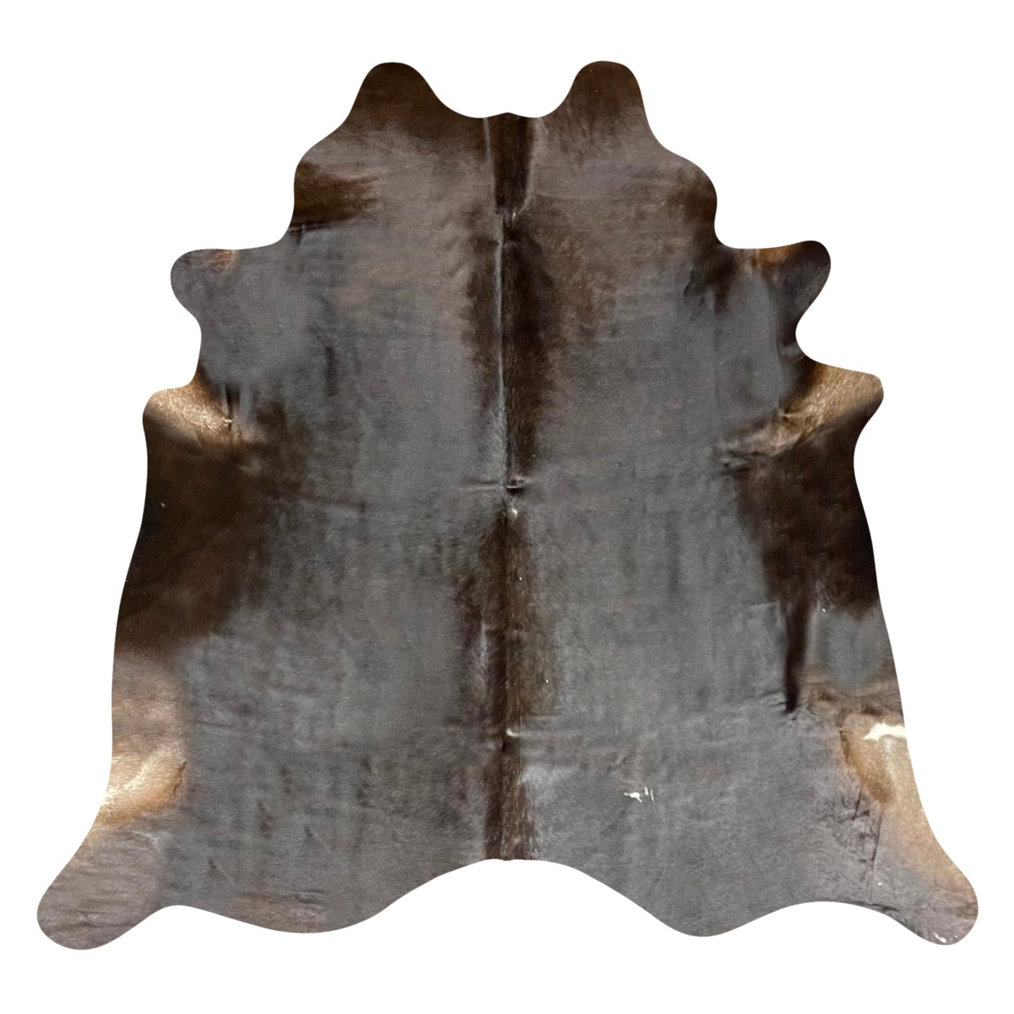 Natural Brazilian Cowhide Rug -  Espresso, Chocolate & Ivory