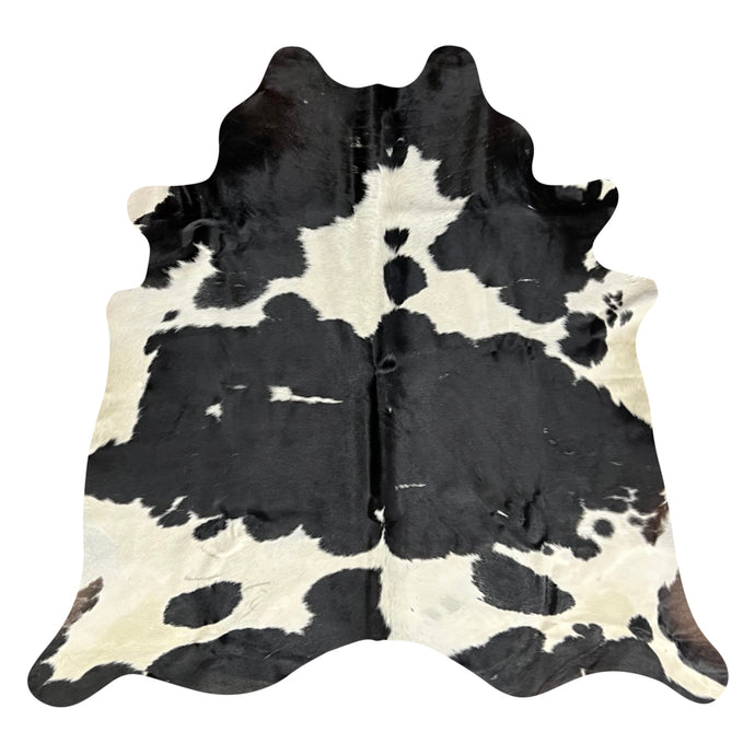 Natural Brazilian Cowhide Rug -  Espresso & Ivory