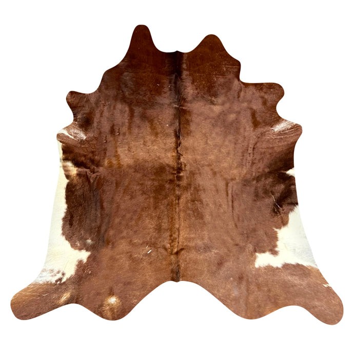 Natural Brazilian Cowhide Rug -  Mocha & Ivory