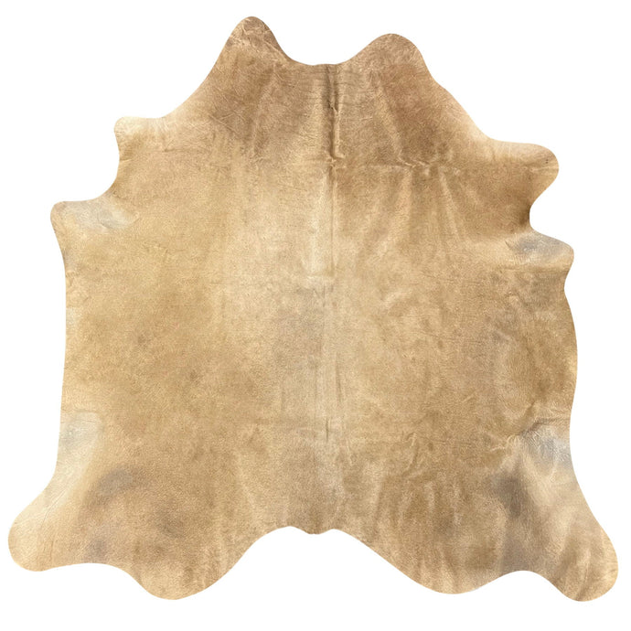 Natural Brazilian Cowhide Rug -  Caramel & Beige