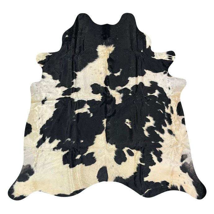 Natural Brazilian Cowhide Rug -  Espresso & Ivory