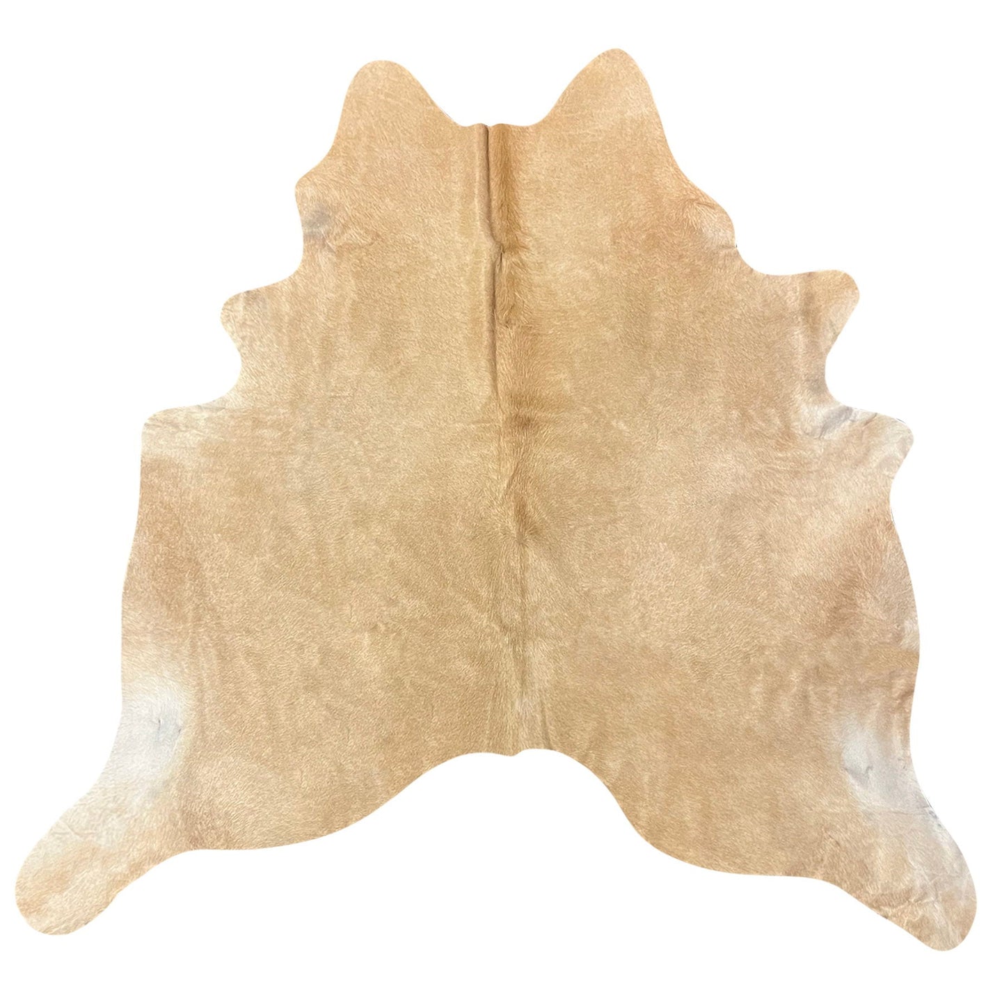 Natural Brazilian Cowhide Rug -  Caramel & Ivory