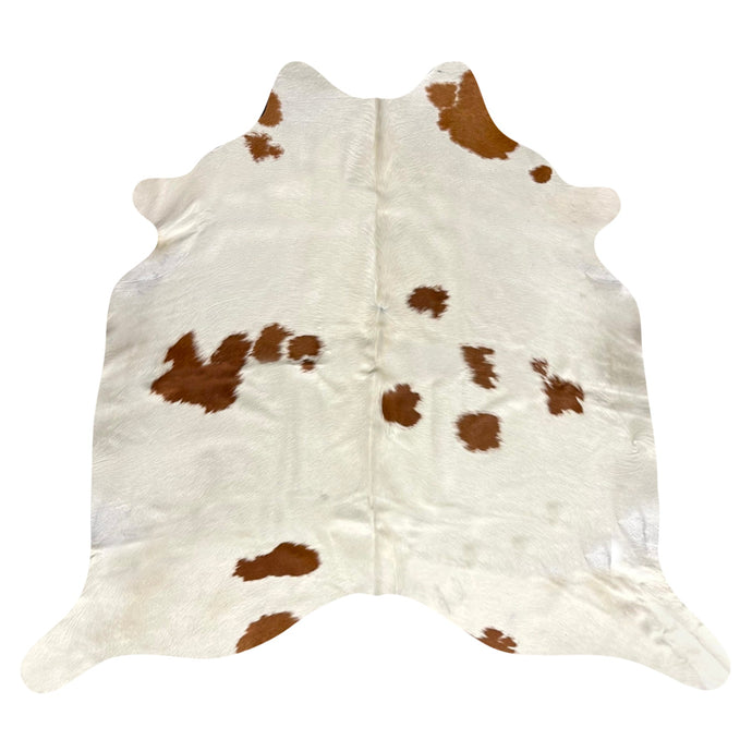 Natural Brazilian Cowhide Rug -  Mocha & Ivory