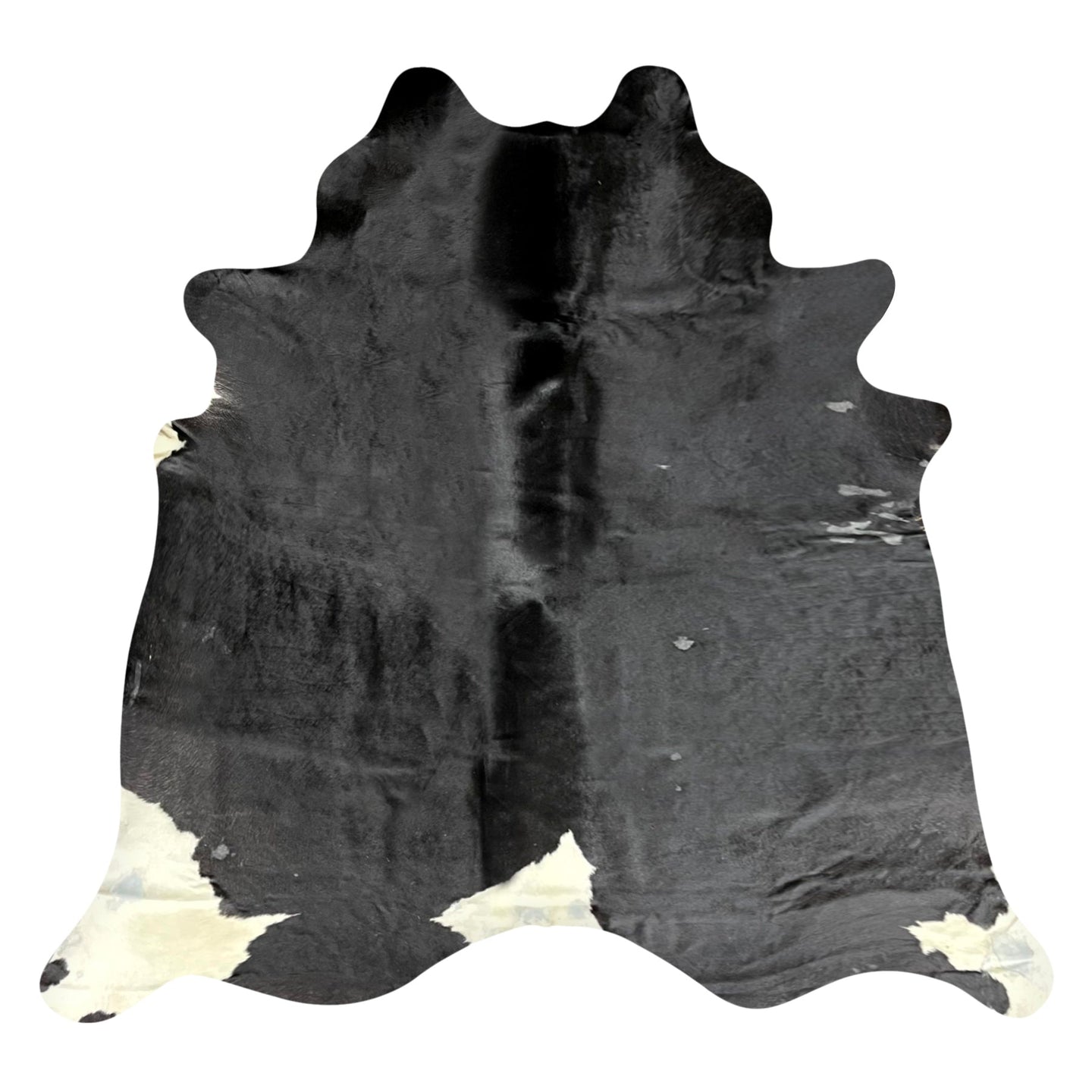 Natural Brazilian Cowhide Rug -  Espresso & Ivory