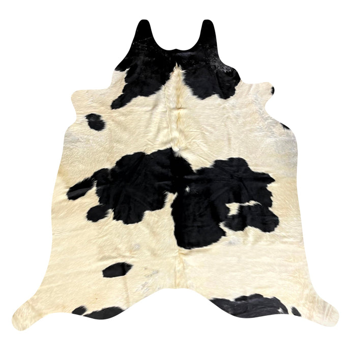 Natural Brazilian Cowhide Rug -  Espresso, Beige & Ivory