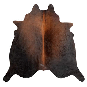 Natural Argentine Cowhide Rug -  Espresso & Chocolate