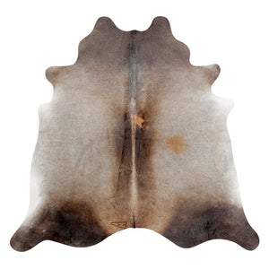 Natural Brazilian Cowhide Rug -  Taupe, Chocolate & Caramel