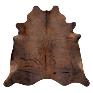 Natural Brazilian Cowhide Rug -  Chocolate & Espresso