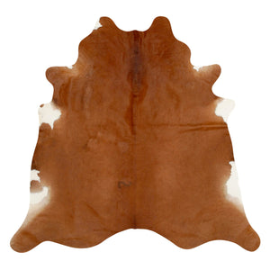 Natural Brazilian Cowhide Rug -  Mocha & Ivory