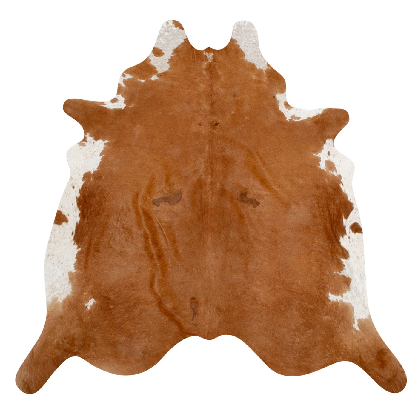 Natural Brazilian Cowhide Rug -  Mocha & Ivory