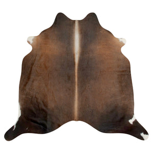 Natural Brazilian Cowhide Rug -  Mocha, Espresso & Ivory