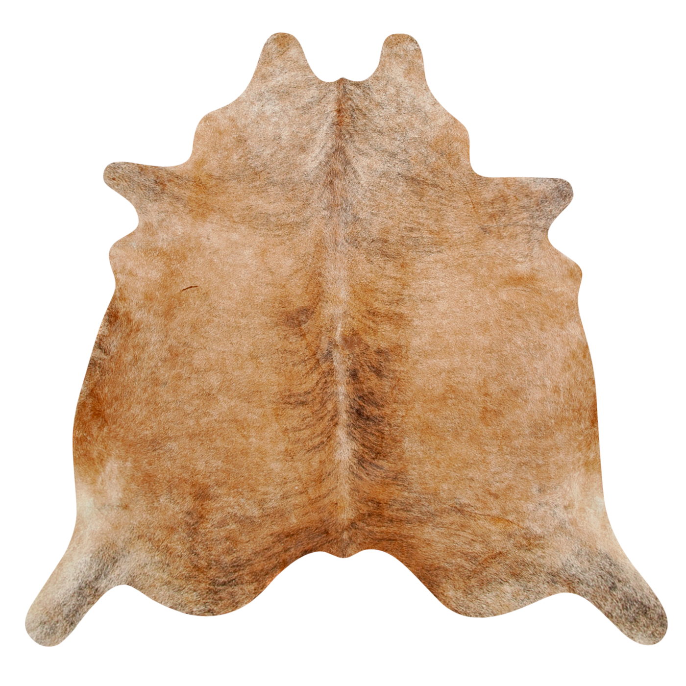 Natural Brazilian Cowhide Rug -  Caramel, Taupe & Espresso