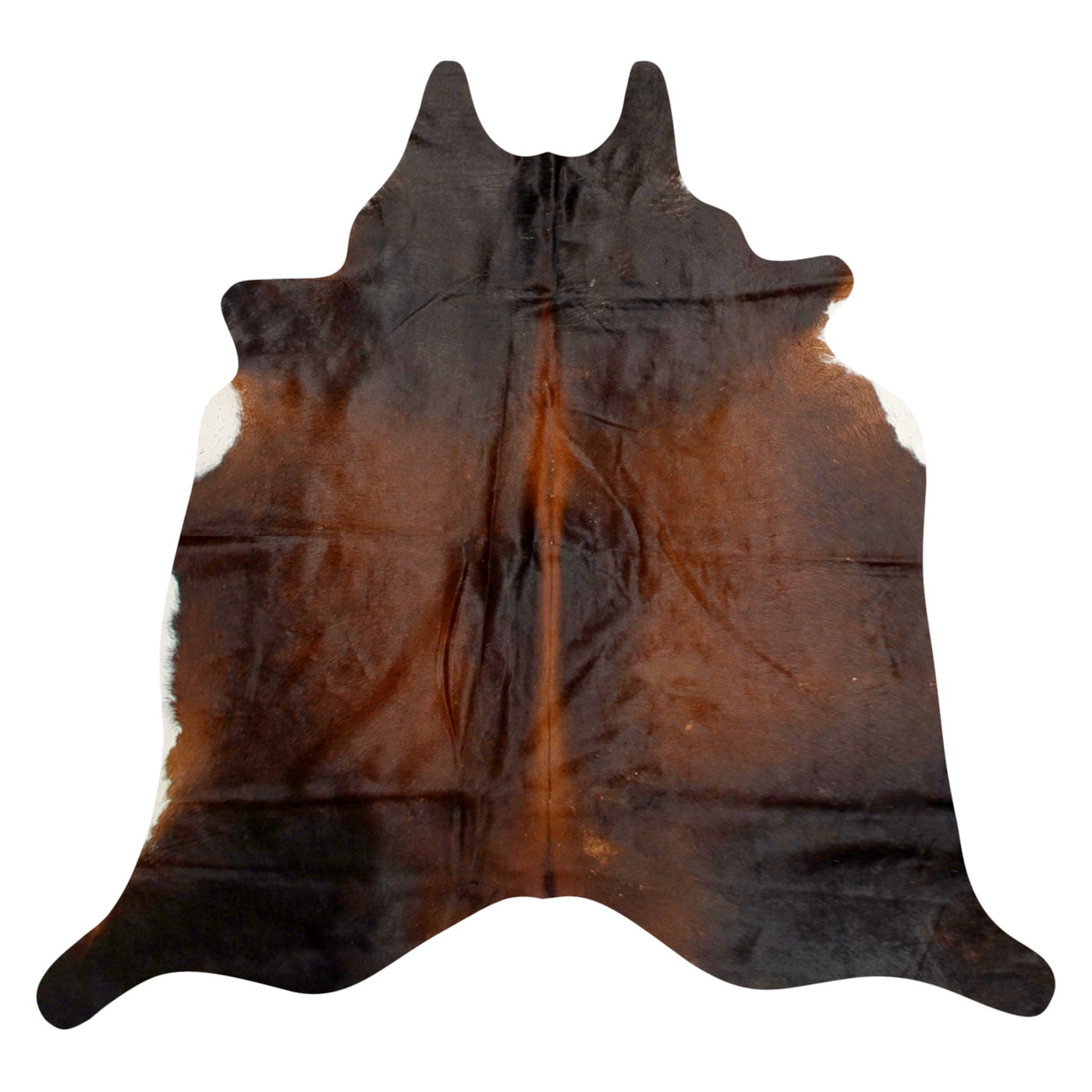 Natural Brazilian Cowhide Rug -  Mocha, Espresso & Ivory