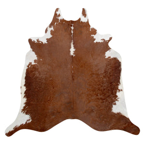 Natural Brazilian Cowhide Rug -  Chocolate & Ivory