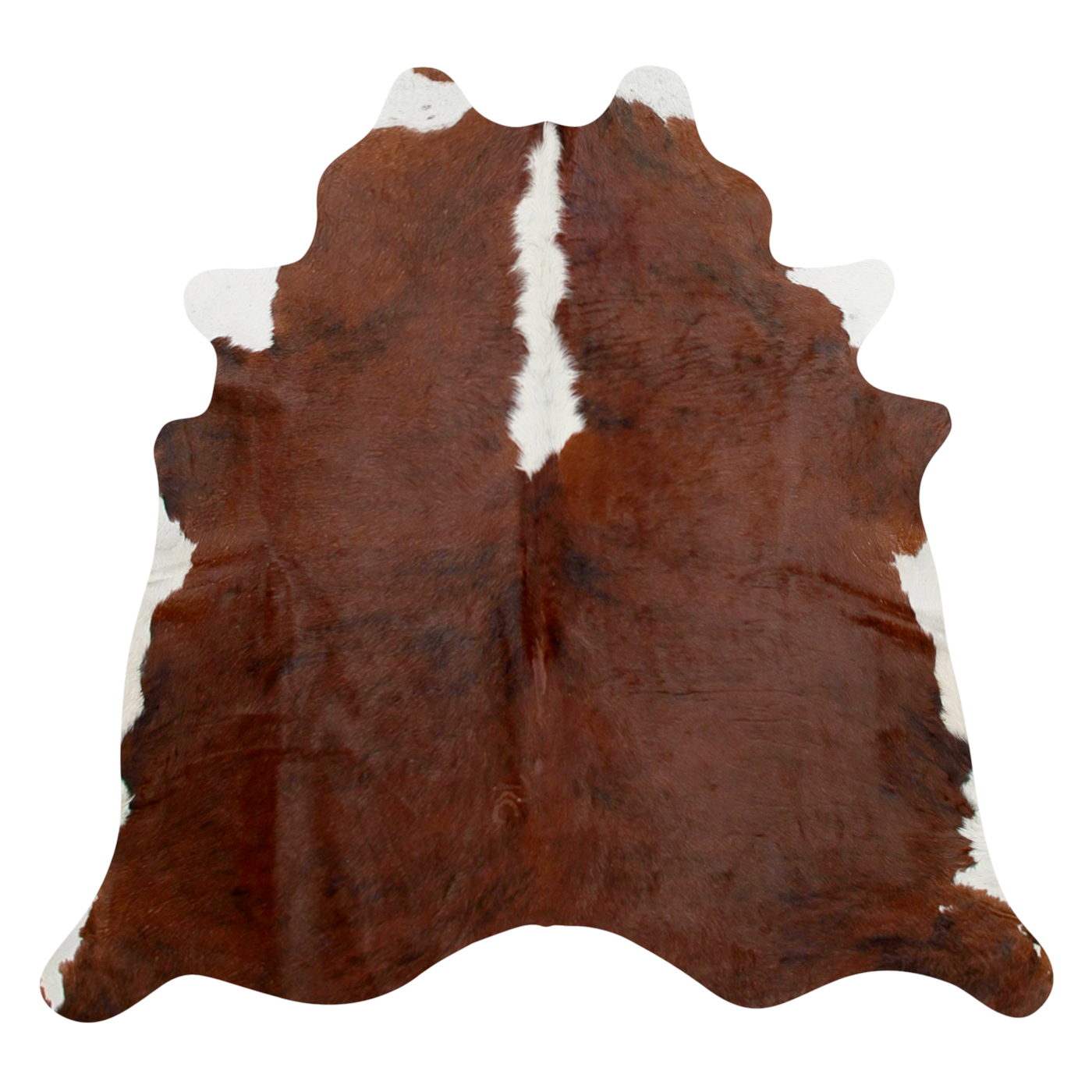 Natural Brazilian Cowhide Rug -  Mocha, Espresso & Ivory