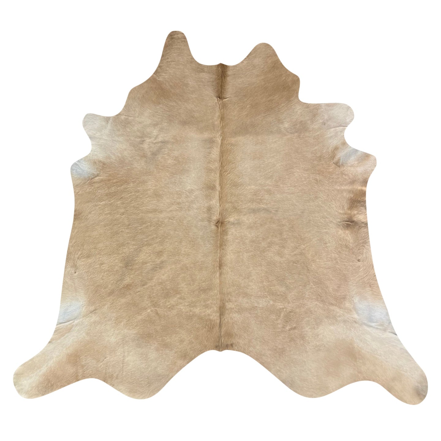 Natural Brazilian Cowhide Rug -  Caramel & Ivory