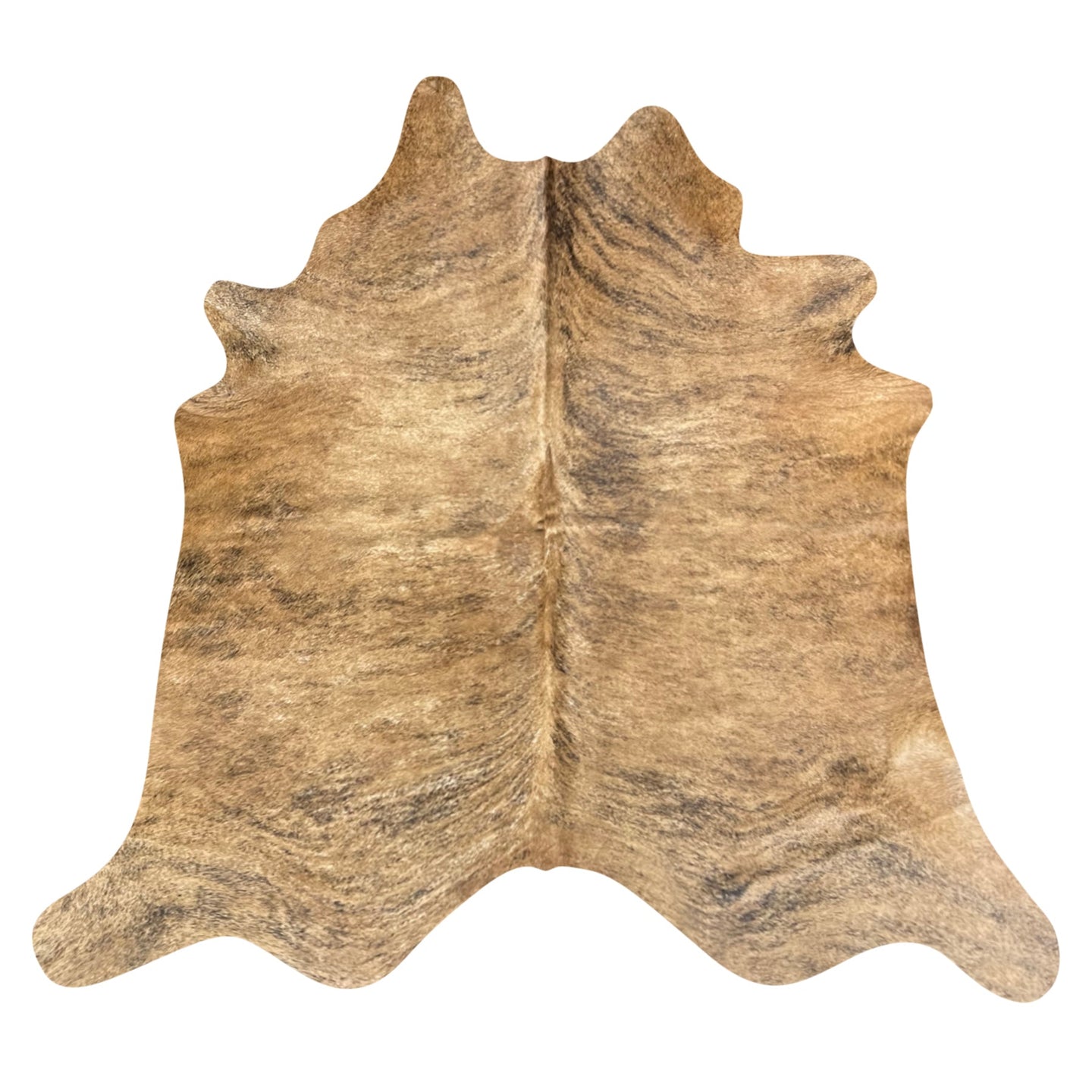 Natural Brazilian Cowhide Rug -  Caramel & Taupe