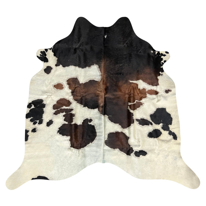 Natural Brazilian Cowhide Rug -  Espresso, Mocha & Ivory