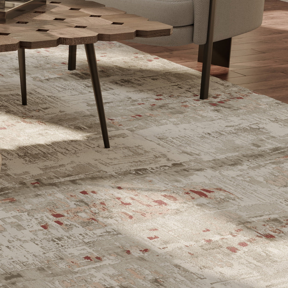 The Madison Rug | Winter Rose