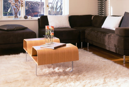 Natural Sheepskin Area Rug 6'x9'