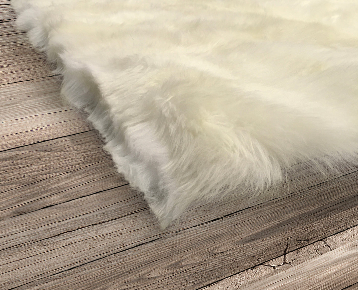 Natural Sheepskin Area Rug 6'x9'