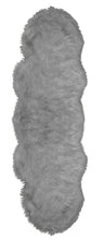 Load image into Gallery viewer, Natural Shape Sheepskin Grey 2&#39;x6&#39;