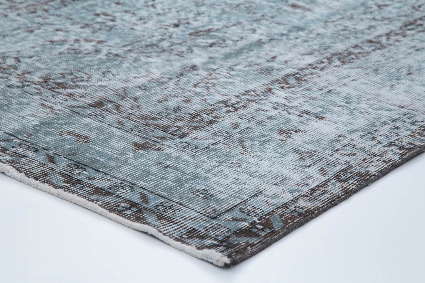 Vintage Turkish Rug Indigo Blue