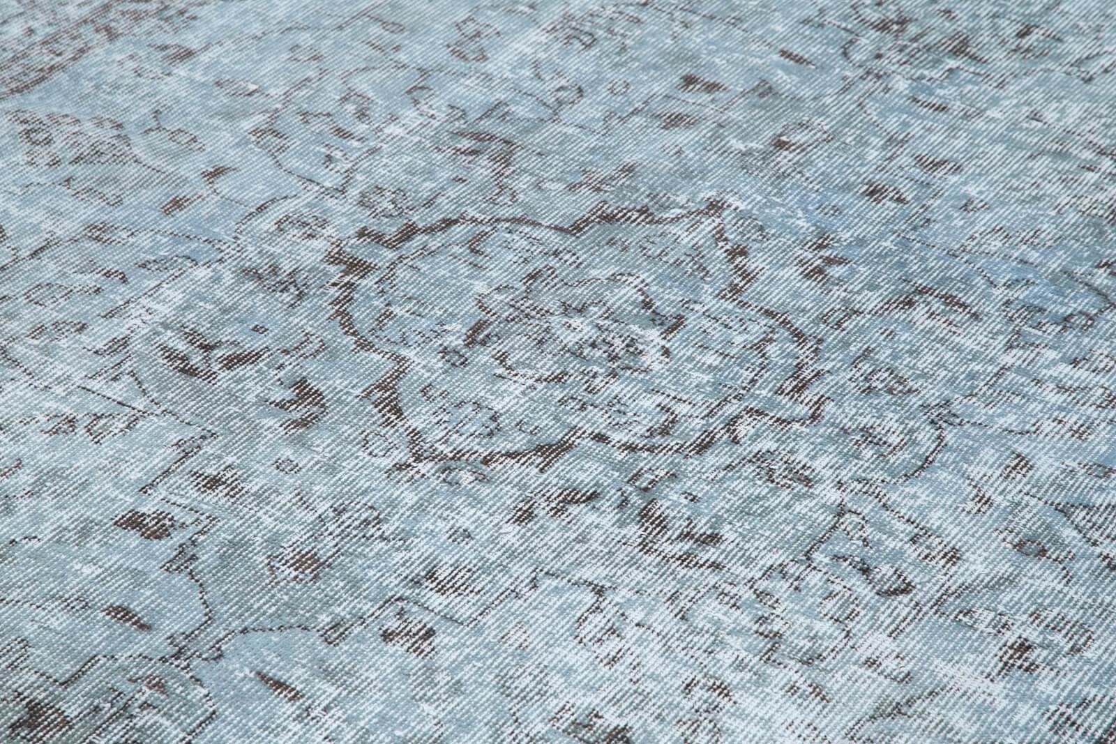 Vintage Turkish Rug Indigo Blue