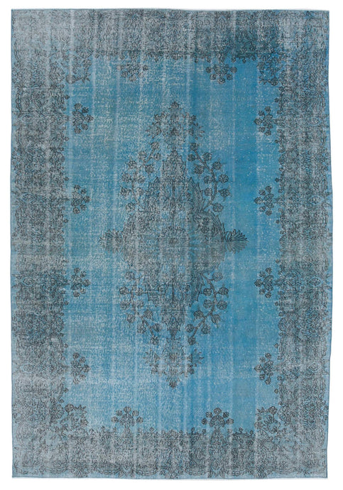 Vintage Turkish Rug - Color Indigo Blue