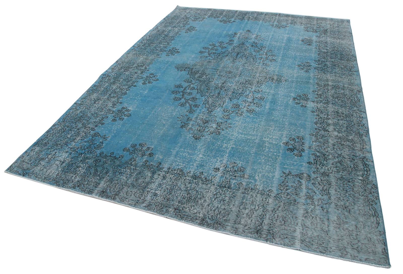 Vintage Turkish Rug - Color Indigo Blue