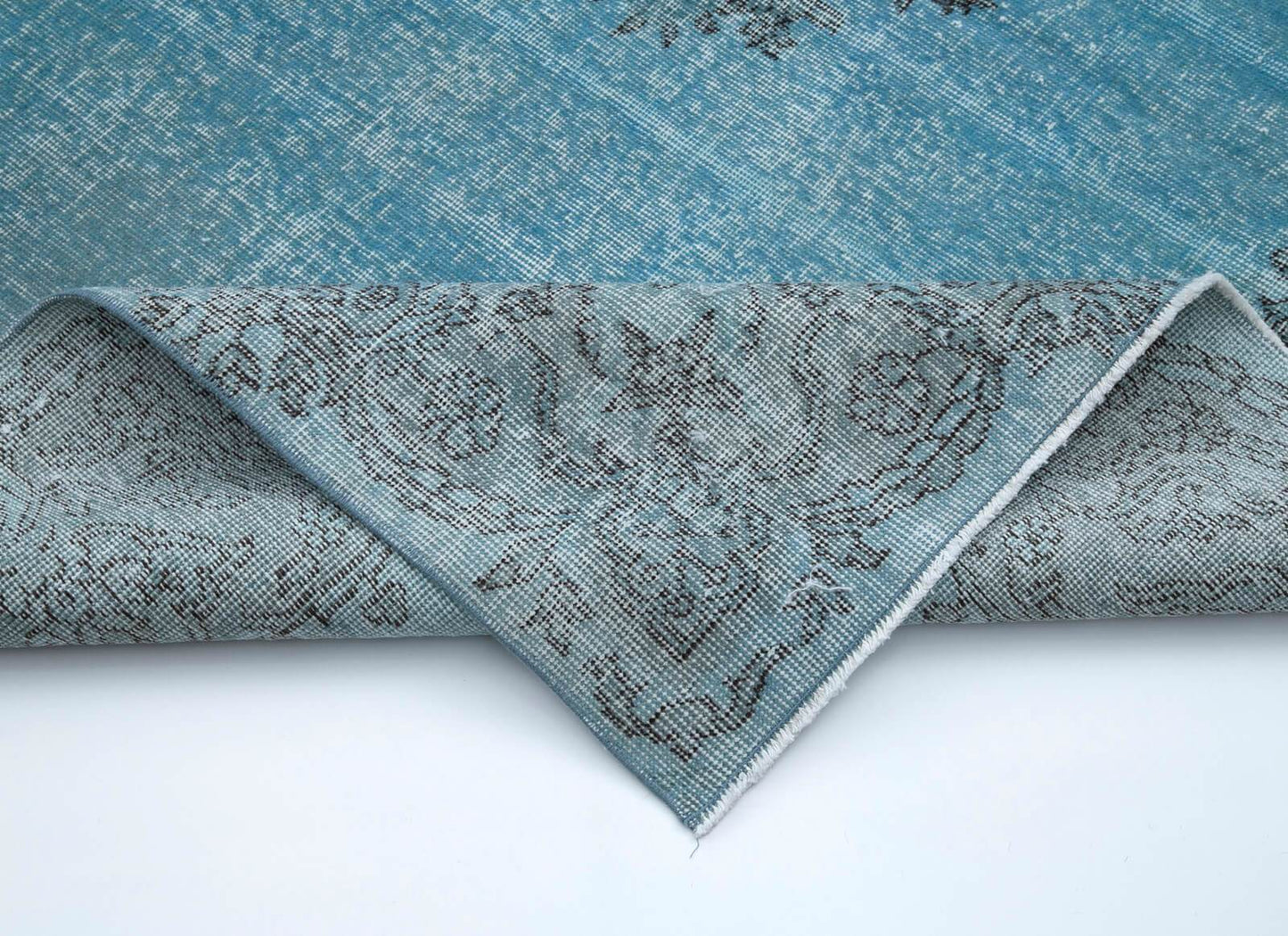 Vintage Turkish Rug - Color Indigo Blue