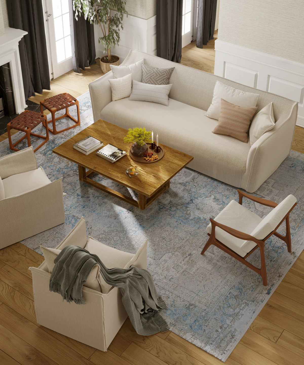 The Olivia Rug | Broken Sky